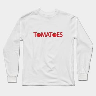 Tomatoes Typographic Logos Long Sleeve T-Shirt